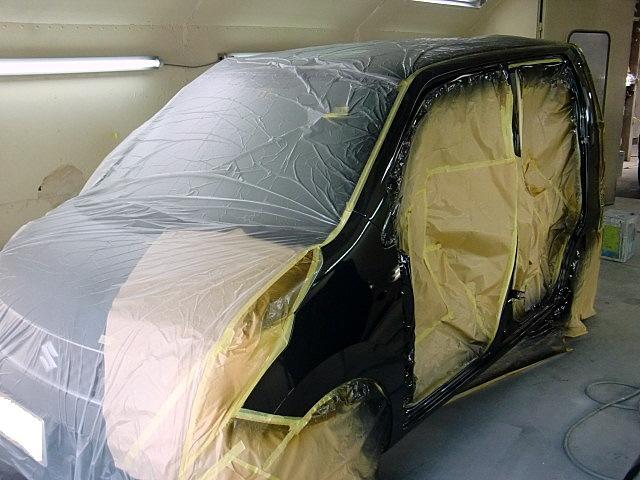 スズキワゴンＲ 側面の傷 板金塗装修理