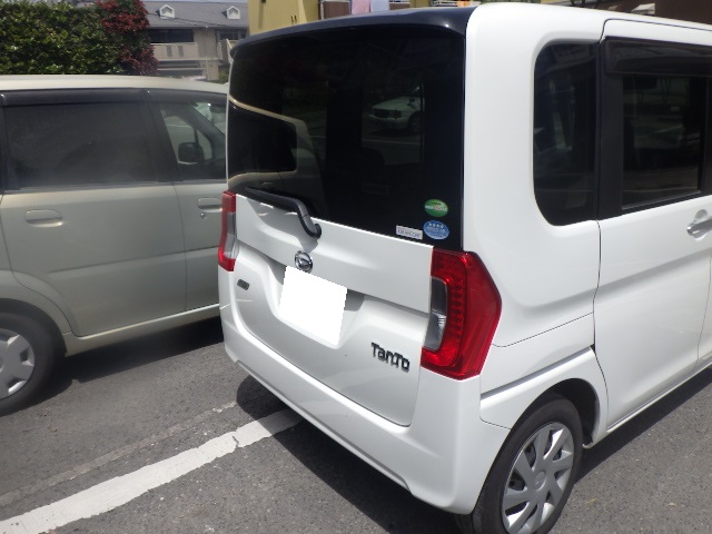 鹿児島市　タントの大破車の修理をしました。