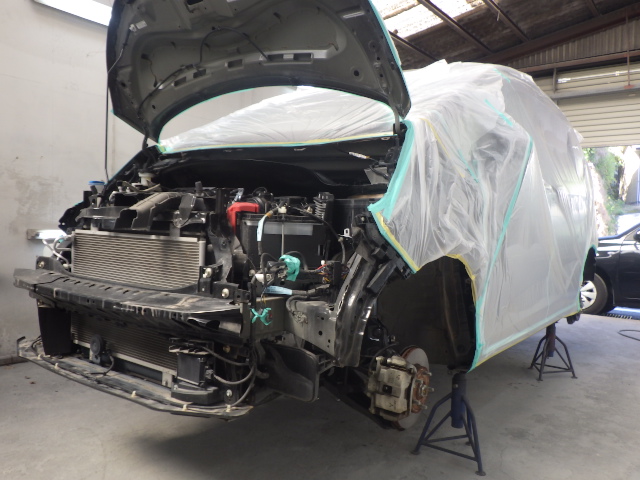 ホンダフリードの車体防錆処理をしました。 | 鹿児島で板金塗装